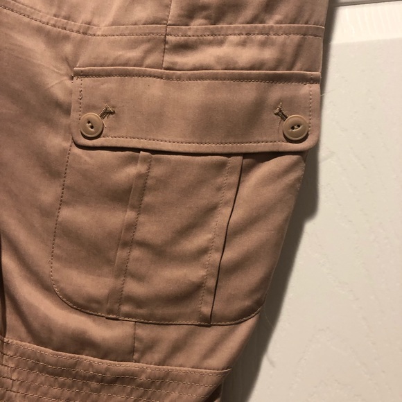 Bebe cargo silk pants